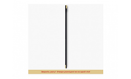 Ручка Bravo Viola (Long Viola) 960 мм чорний золото FX-184-960-04/16