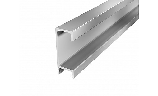 Ручка-профильН-3 16мм L-3,95м накладная AL Алюминий ДС СтандартЛайн