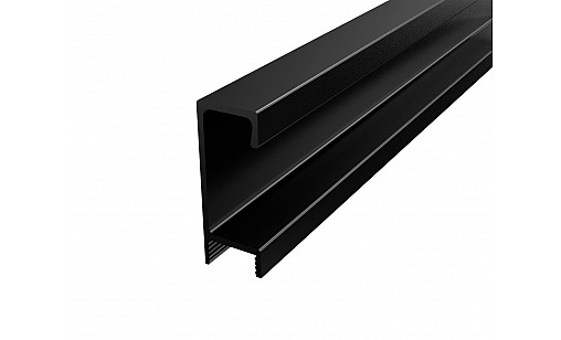 Ручка-профiль Н-3 18мм L-3,95м накладна BLKM Чорний Матовий ДС СтандартЛайн