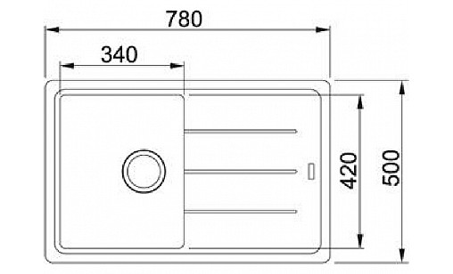 Мийка Franke 114.0258.038 BFG 611-78 графіт