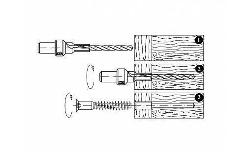 Свердло для конфірмата СМТ 6,4 (50) 515.042.31 Свердло для конфірмата СМТ 6,4 (50) 515.042.31