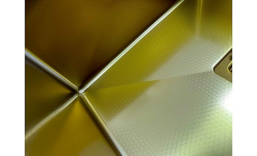 Мойка нержавеющая FABIANO Quadro 53 Celldecor Nano Gold 8216.401.1669