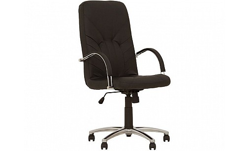 Крісло MANAGER steel chrome tilt AL68 SP-А чорний