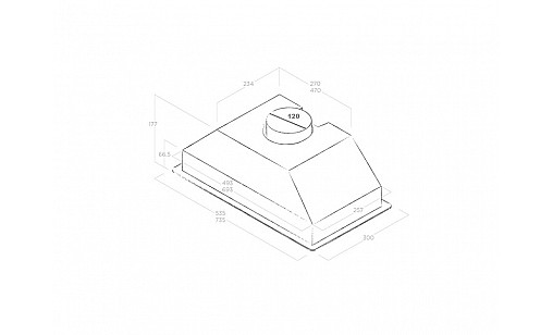 Вытяжка встроенная ELICA ERA C BL/A/52