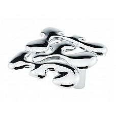 Ручка кнопка DL 20/32 G2 Хром ДС СтандартЛайн