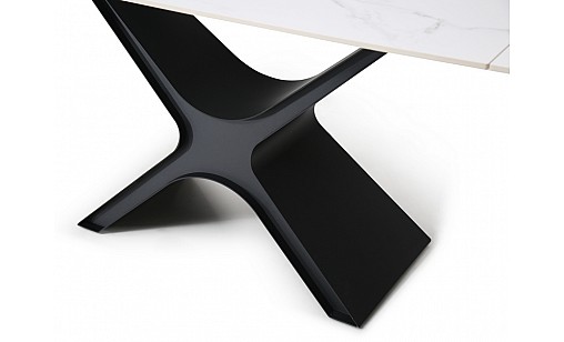 Стіл обідній Ragnar 1400(2000)*850*750 Snow White Matt