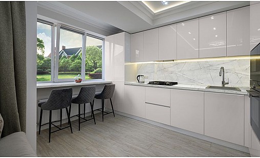 Стільниця LUXEFORM S147 Мармур Мілтон 2U R3 3050х800х38 мм вологост.