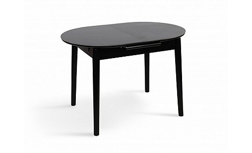 Стол обеденный ТИТАН 1100(1400)*750*760 черный/черный