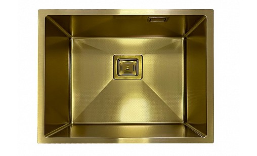 Мойка нержавеющая FABIANO Quadro 53 Celldecor Nano Gold 8216.401.1669
