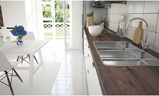 Стільниця LUXEFORM L0222 Хортиця 2U R3 3050х900х38 мм