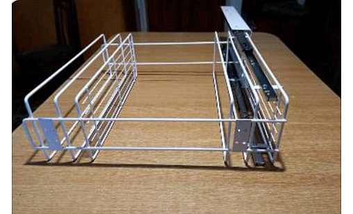 Карго 150/2 белое с нижним креплением полного выдвижения, эмаль, Modern