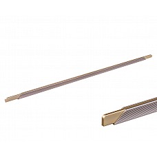 Ручка профільна DL 9389/0850 ChSl/GMt Шампань Рифлений/Матове Золото ДС