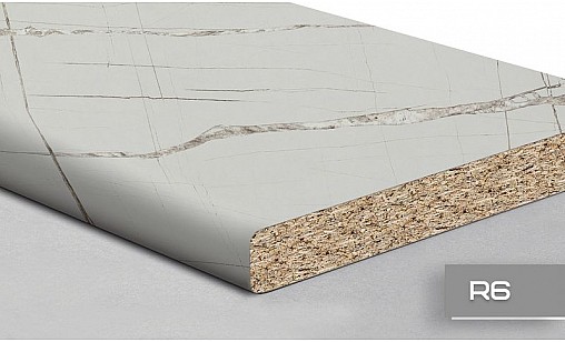 Стільниця LUXEFORM L154 Мармур Астурія 2U R6 3050х800х28 мм
