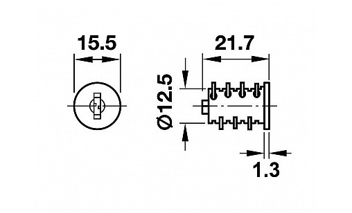 210.40.600 Цилиндр Symo 2600 разных комбинаций Hafele 210.40.600 Цилиндр Symo 2600 разных комбинаций Hafele
