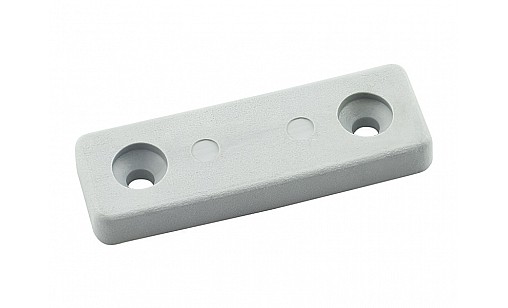 Ніжка під 2 саморізи пластик 5х15х50мм Сірий Попіл ДС