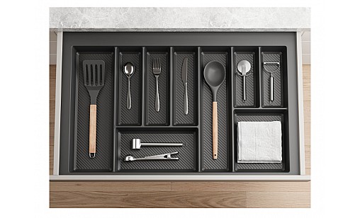 Лоток для кухонних приладів MAX  800 мм 690-750x490 графіт TE36.0123.05.007 Rejs