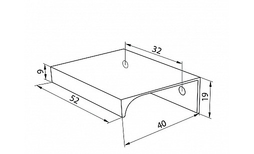 Ручка DV-002А/32 L-52 G2 Хром ДС СтандартЛайн Ручка DV-002А/32 L-52 G2 Хром ДС СтандартЛайн