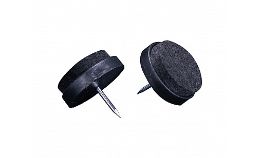 Ножка-гвоздь с фетром д=28мм Ножка-гвоздь с фетром д=28мм