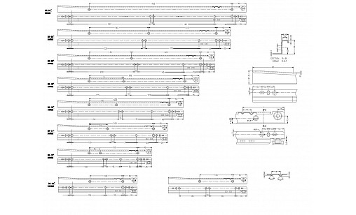 Направляющая роликовая L-500 мм  ДС СтандартЛайн