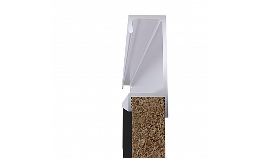 Ручка-профиль Н-3 18 мм L-3,95м накладная WHT Белый ДС СтандартЛайн Ручка-профиль Н-3 18 мм L-3,95м накладная WHT Белый ДС СтандартЛайн