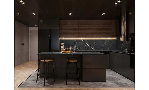 Стільниця LUXEFORM S155 Мармур Річмонд 1U R3 4200х600х18 мм