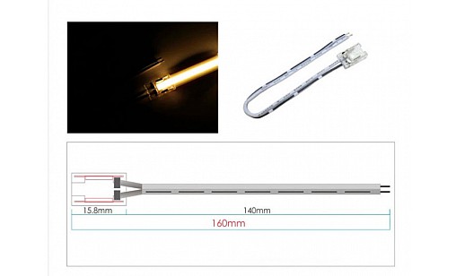 Коннектор односторонний для ленты COB Коннектор односторонний для ленты COB