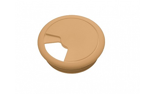 Заглушка під кабель дуб без пружини ДС ОптимаЛайн