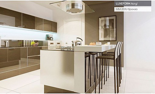 Фасад МДФ LUXEFORM MM-203U AS Бронза (Глянец) Металлик (пластик в декор) 18,4 мм - Acryl TopX 1800 (standard) Фасад МДФ LUXEFORM MM-203U AS Бронза (Глянец) Металлик (пластик в декор) 18,4 мм - Acryl TopX 1800 (standard)