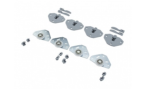 Механизм раздвижных дверей 2 двери (комплект роликов 8 шт)  101-11-11-303 DELTA 11