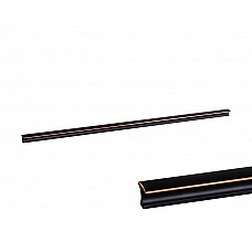 Ручка профiльна DL 222/576 ORB Чорний Матовий/Бронза Браш ДС