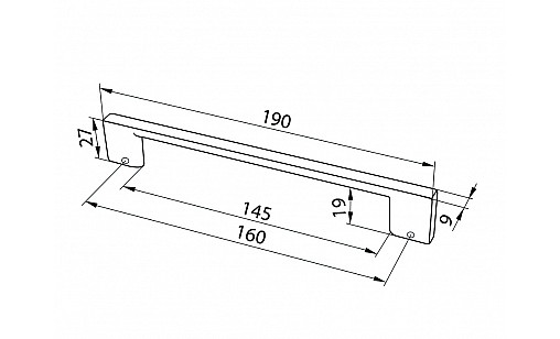 Ручка D-705/160 G2 Хром BIG ДС СтандартЛайн Ручка D-705/160 G2 Хром BIG ДС СтандартЛайн