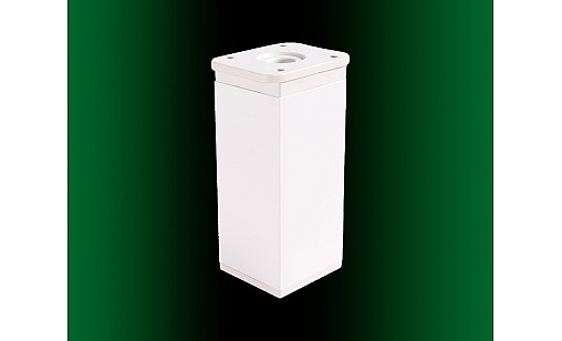 Нiжка квадратна 40х40мм Н=100мм Біла ДС