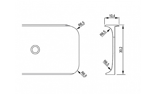 Стык планка угловая алюминиевая 600 мм х 38 мм U профиль R=6мм ДС ЛюксФорм Стык планка угловая алюминиевая 600 мм х 38 мм U профиль R=6мм ДС ЛюксФорм