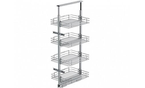S-1321 Галерея выдвижная 330*500*1250-1400 40см с доводчиком