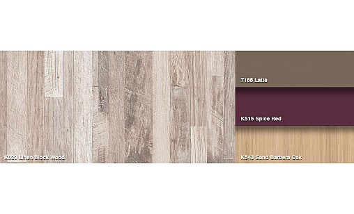 Столешница KronoSpan K029 SU Блоквуд Льняной 1U R3,3 4100х600х38 мм влагост.