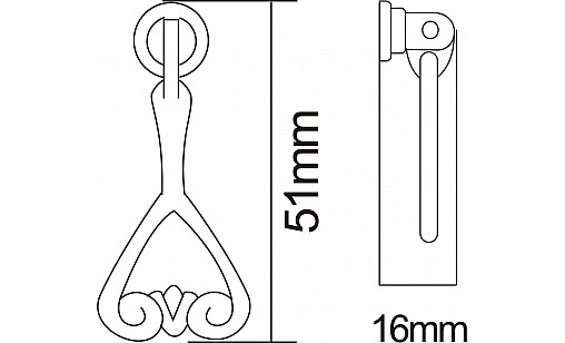 Ручка DKT 05 G4 Бронза Античная ДС ОптимаЛайн
