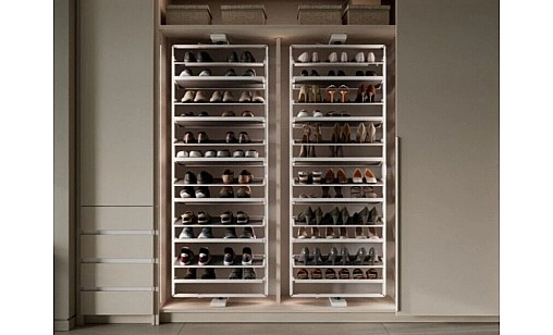 Поворотна полиця для взуття GTV ELITE (10 полиць) Білий WG-OBR10-10 GTV