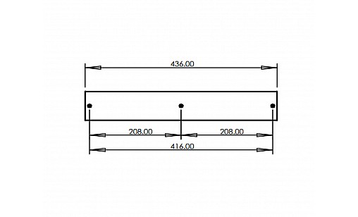Ручка профільна UA 04/0416 G8 Нікель Сталевий ДС