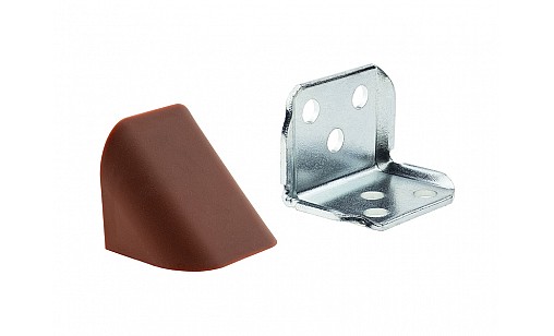 Уголок металлический двойной с накладкой яблоня  ДС