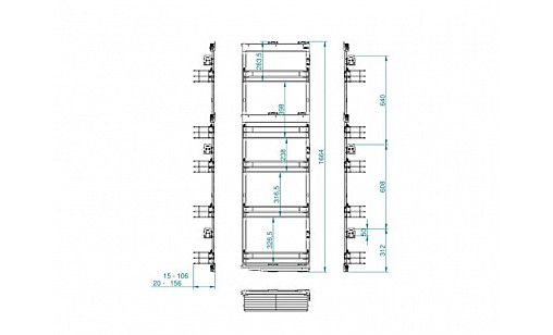 Карго бічне 150/5 ліве графіт MAXIMA CLASSIC WE31.0054.01.924 Rejs Карго бічне 150/5 ліве графіт MAXIMA CLASSIC WE31.0054.01.924 Rejs