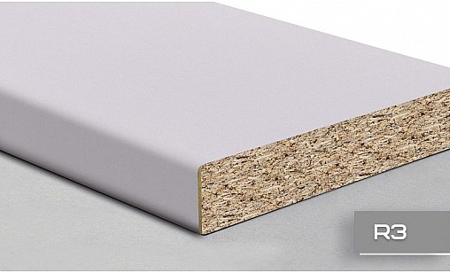 Стільниця LUXEFORM L016 Платиновий Білий 1U R3 3050х700х38 мм