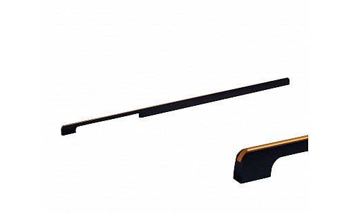 Ручка профільна DL 7955/ 576 BLKM/ChGl Чорний Матовий/Шампань Золото ДС