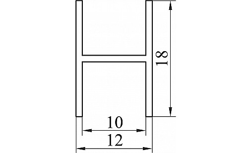 Профиль соединительный L-5,5м Бронза ДС ОптимаЛайн Профиль соединительный L-5,5м Бронза ДС ОптимаЛайн