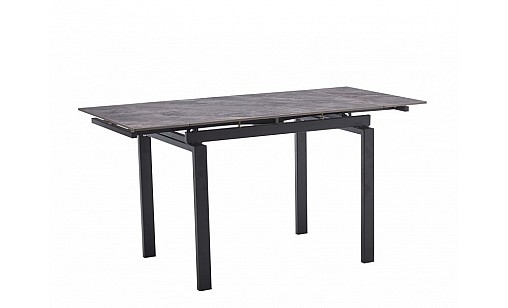 Стіл обідній ОРІОН 1000(1500)*700*760 армані грей/чорний
