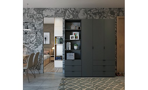 Пенал ASTI Графітовий