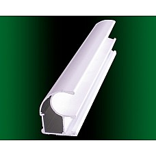 Профиль вертикальный открытый L-5,1м Белый Глянец ДС ОптимаЛайн