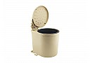 Ведро для мусора MESAN 6л, h=280мм d=225мм пластик, бежевое 105-71-04-344