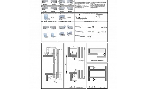 Розсувна система SKS 3000 на 2 двері з механізмом дотягу Розсувна система SKS 3000 на 2 двері з механізмом дотягу