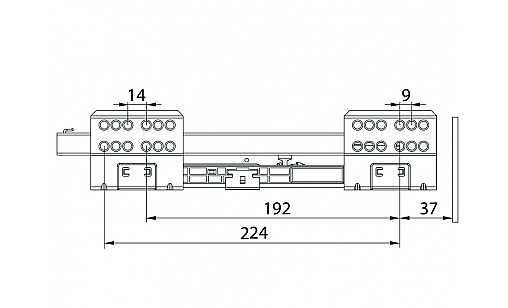 Тандембокс SLIM 16мм L-300мм Н-86мм Графіт ДС ПреміумЛайн