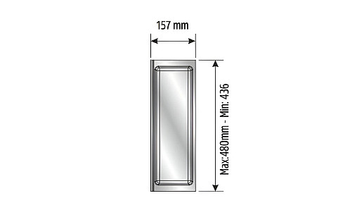 Лоток TRAYBOND 157 мм с одним отделением, антрацит, 105-83-04-309